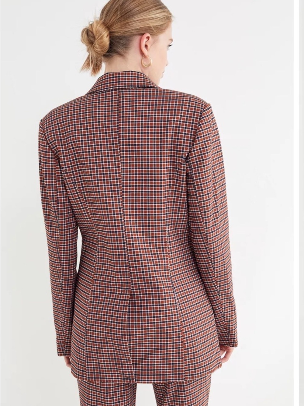 ♥️ UO Jacques Plaid Double-Breasted Blazer - Picture 2 of 6